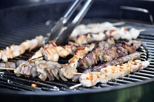 Grillen - Chicken Yakitori Grillhuhn auf Japanisch