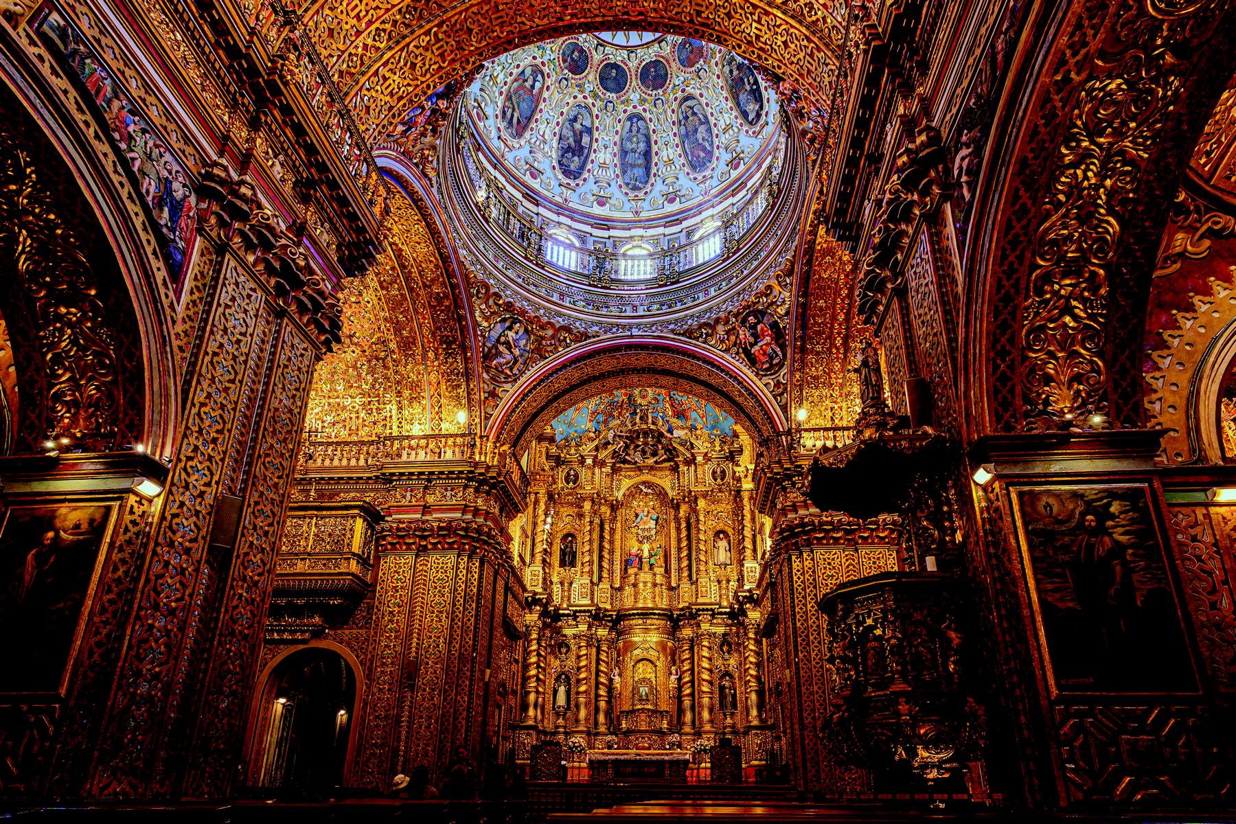 Die Iglesia de Compania in Quito – ein Schmuckstück des lateinamerikanischen Barocks